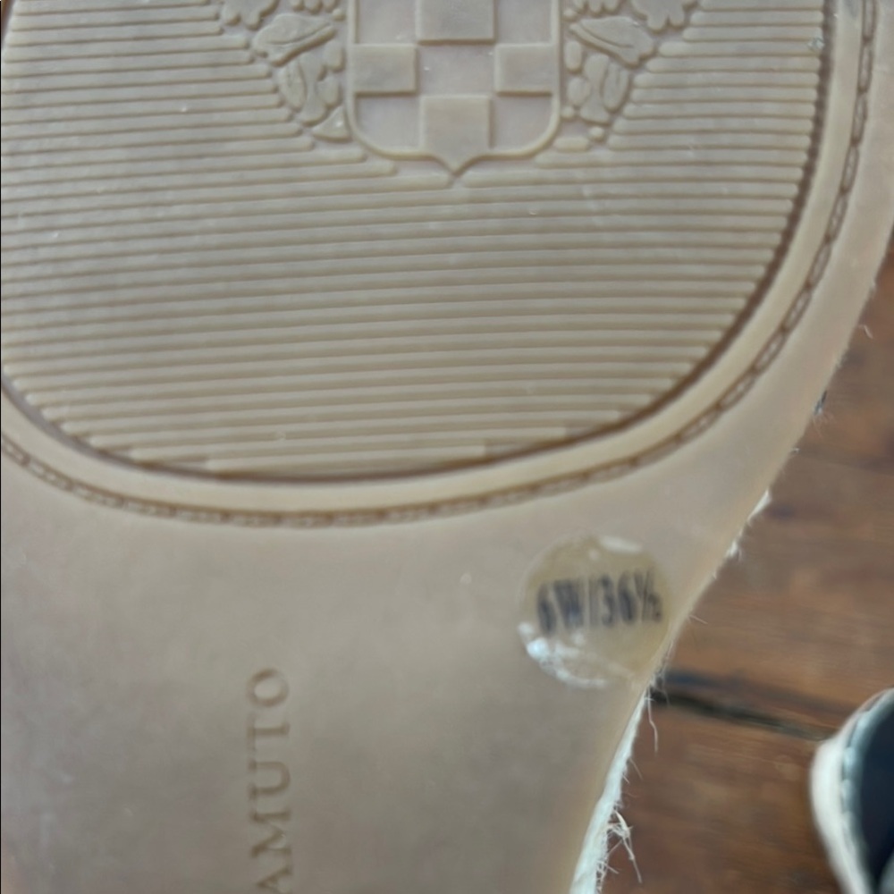 Vince Camuto Black and Cream Wedge Sandals - Picture 5 of 5